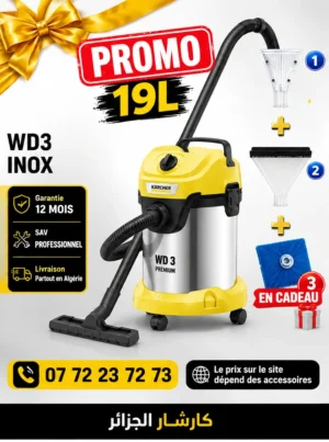 Aspirateur eau et poussières WD3 INOX Extra